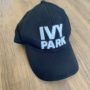 IVY PARK | Black and White Baseball Cap Ponytail Hat Adjustable | One Size (OS)